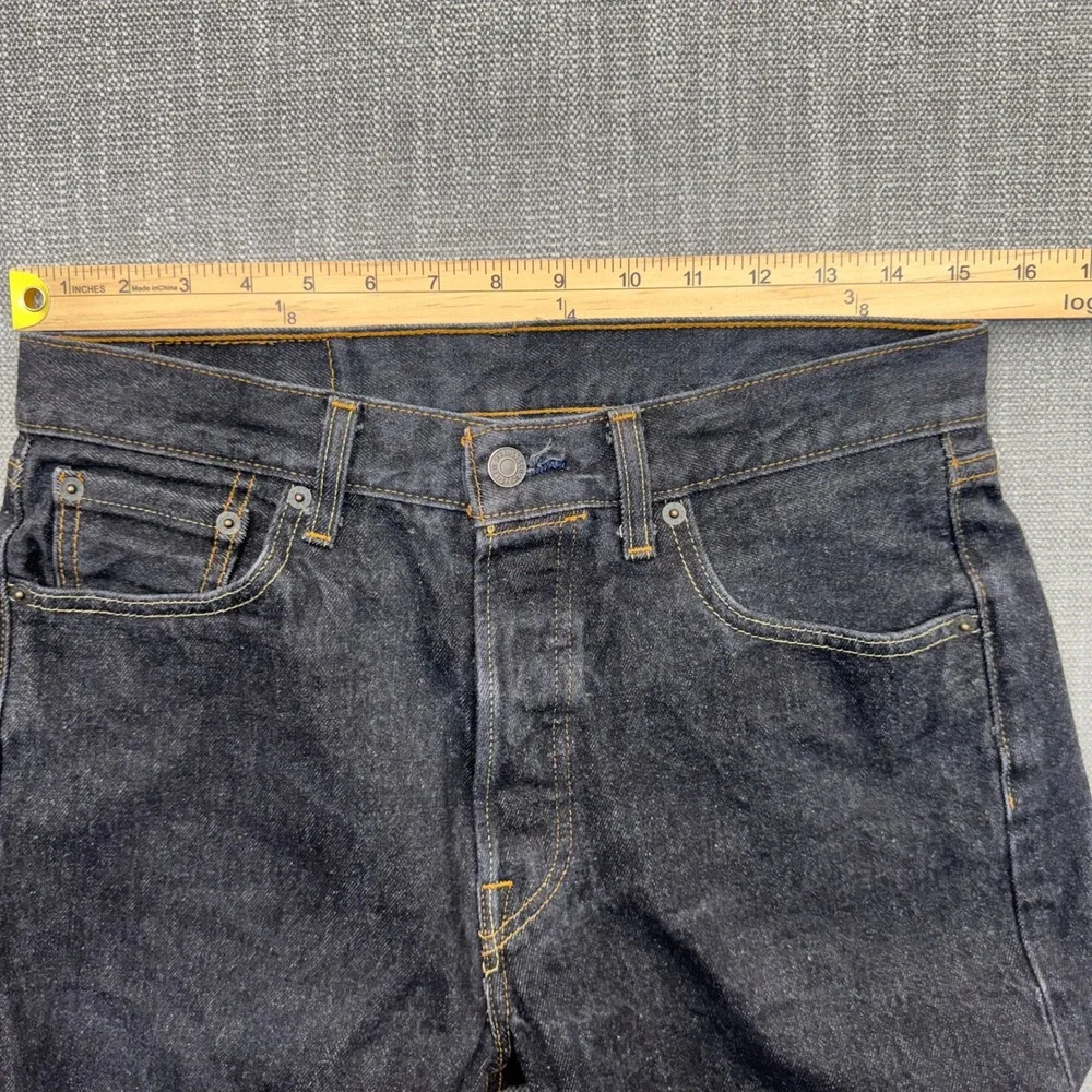 Levi's 501 Original Fit Button Fly Jeans 31x30 Dark Indigo Rigid Denim Made 2018